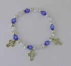 Armband mit drei Kreuzen (blau) Cover