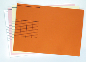 Buchkarten DIN A4 (100 B. orange)