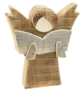 Holz-Engel mit Buch